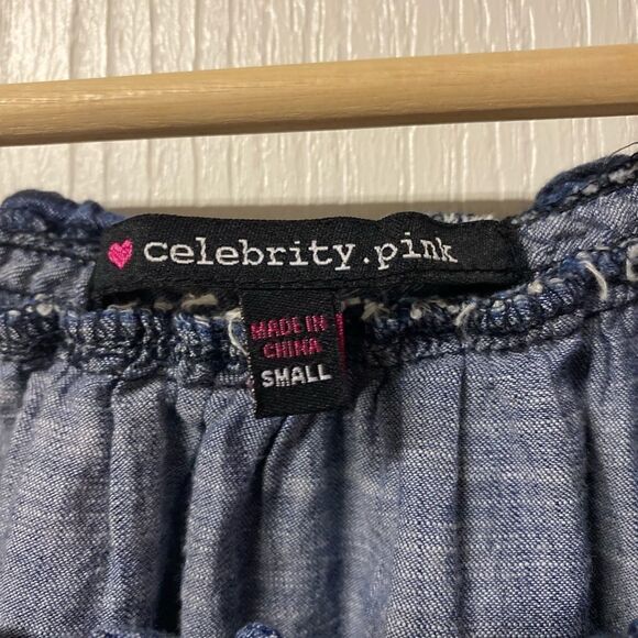 Celebrity Pink Chambray Dress - Picture 2 of 4